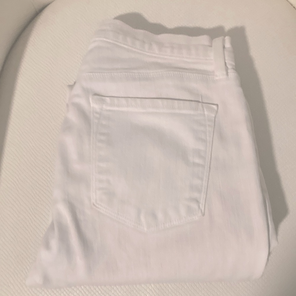 J Brand Hanna Zip Crop Skinny Jeans Blanc Size 29